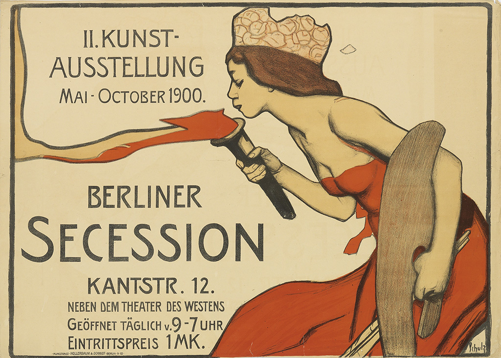 II. Kunst-Ausstellung, Mai-October 1900. Berliner Secession, Kantstr. 12. Neben Dem Theater Des Westens, Geoffnet Taglich V.9-7 Uhr, Eintrittspreis 1Mk.