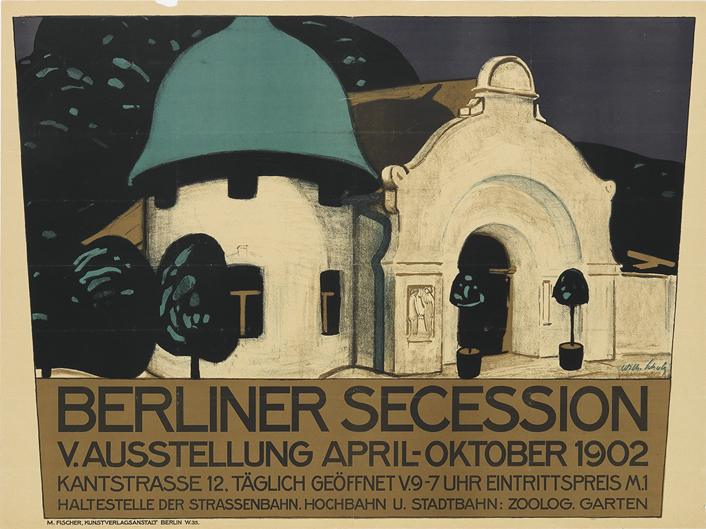 Berliner Secession, V. Ausstellung April-Oktober 1902, Kantstrasse 12, Taglich Geoffnet V.9-7 Uhr Eintrittspreis M.1 Haltestelle Der Strassenbahn. Hochbahn: Zoolog. Garten