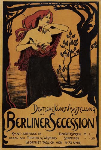Devtsche kunst ausstellvng Berliner secession kant strasse 12 eintrittspreis m. 1 neben dem theater des westens sonntags 50 geoffnet taglich von 9-7 uhr