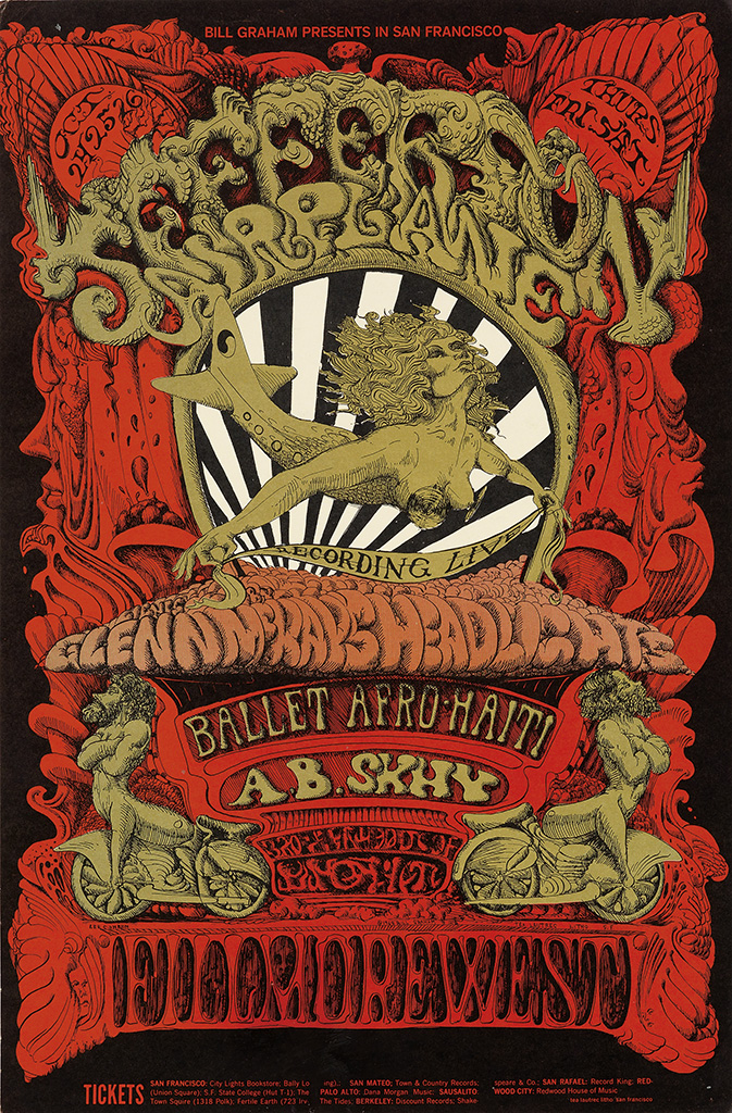 Bill Graham Presents In San Francisco, Oct 242526, Thurs Fri Sat Jefferson, airplane, Recording Live, Cienes, Glennmcraysheadligats, Ballet Afro Haiti, A.B. Skhy, Fillmorewest,