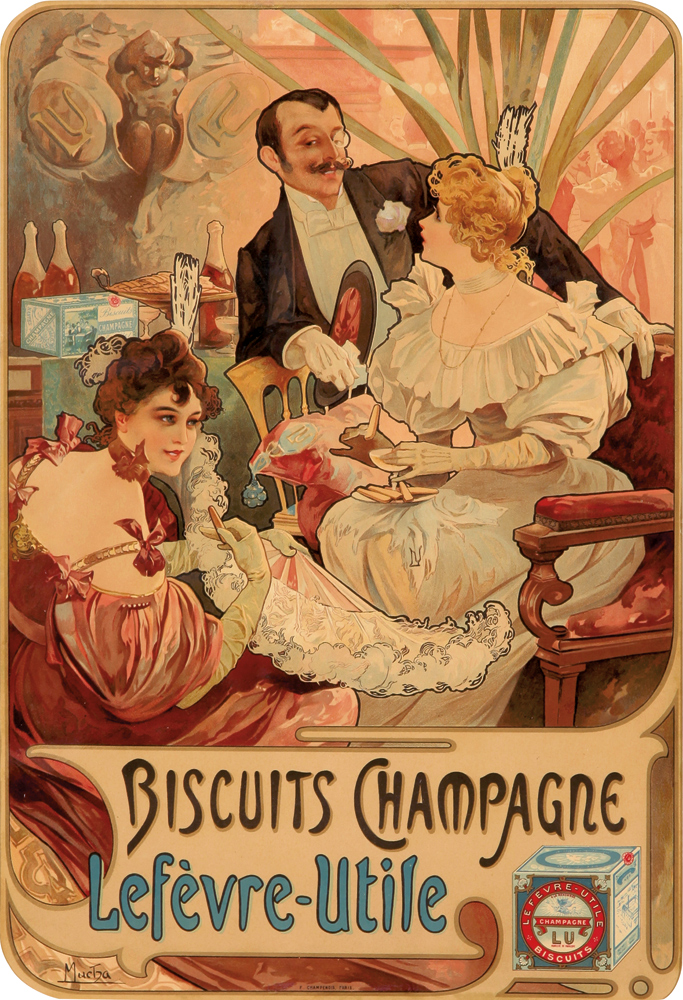 Biscuits Champagne, Lefèvre-Utile, MUCHA