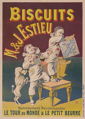 Biscuits, M.&.J. Estieu, Specialement Recommandes, Le Tour Du Monde & Le Petit Beurre