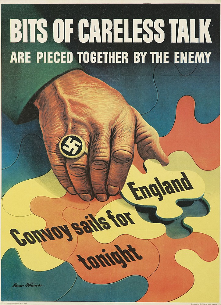 Bits Of Careless Talk, Are Piced Together By The Enemy, England, Convoy Sails For, Tonight