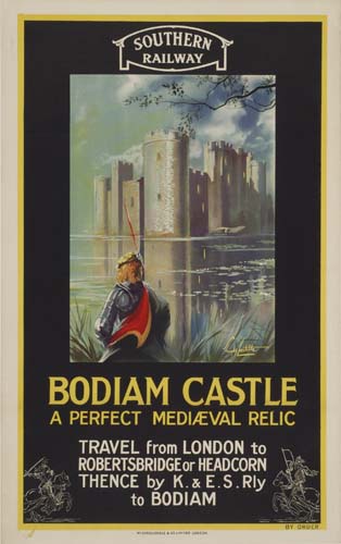 Southern, Railway ,Bodiam Castle, A Perfect Mediaeval Relic, Travel From London To Robertsbridge Or Headcorn Thence By K. & E.S Rly To Bodiam
