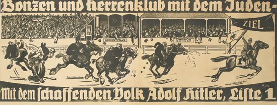 Bonzen Und Herrenklub Mit Dem Juden, Mit Dem Schaffenden Volk Adolf Hitler, Liste 1