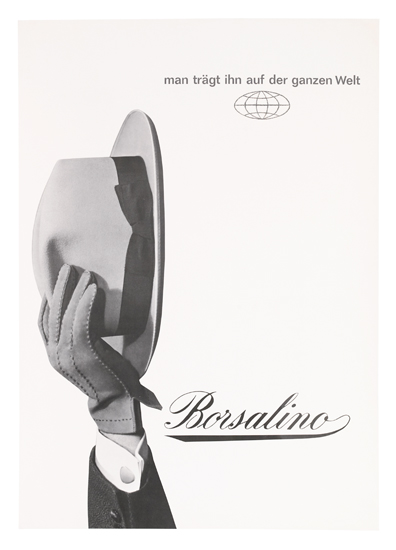 Borsalino Man Tragt Ihn auf Der Ganzen Welt