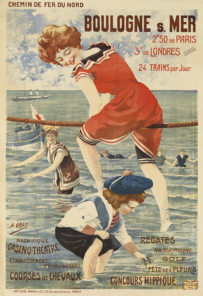 Chemin De Fer Du Nord, Boulogne s.Mer, 2h50 de Paris, 3h de Londres, 24 Trains par Jour, H.Gray, Magnifique, Casino-Theatre, Etablissement, D’Hydrotheraple, Courses de Chevaux, Regates, Tir Auxpigeons, Golf, Fete Des Fleurs, Concours Hippioue