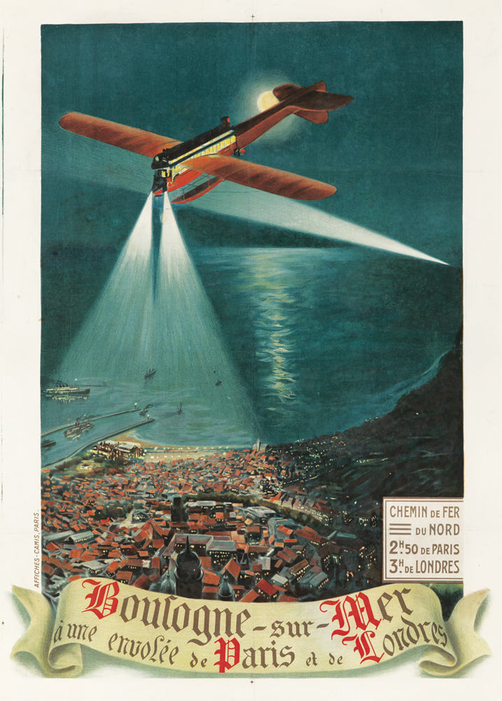 Chemin De Fer, Du Nord, 2h. 50 De Paris, 3h. De Londres, Boulogne – Sur – Mer, A Une Enuolee De Paris Et De Londres, Affiches – Camis.Paris