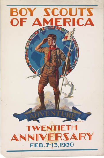 Boy Scouts, Of America, Twentieth, Annivieirsairy, Feb. 7-13, 1930