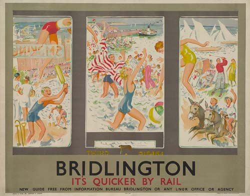 Bridlington, It’s Quicker By Rall, New Guide Free From Information Bureau Bridlington Or Any L-N-E-R Office Or Agency
