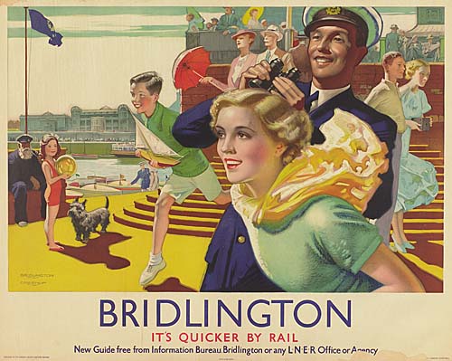 Bridlington, Its Quicker By Rail, New Guide Free From Information Bureau Bridlington or any LNER Office or-,
