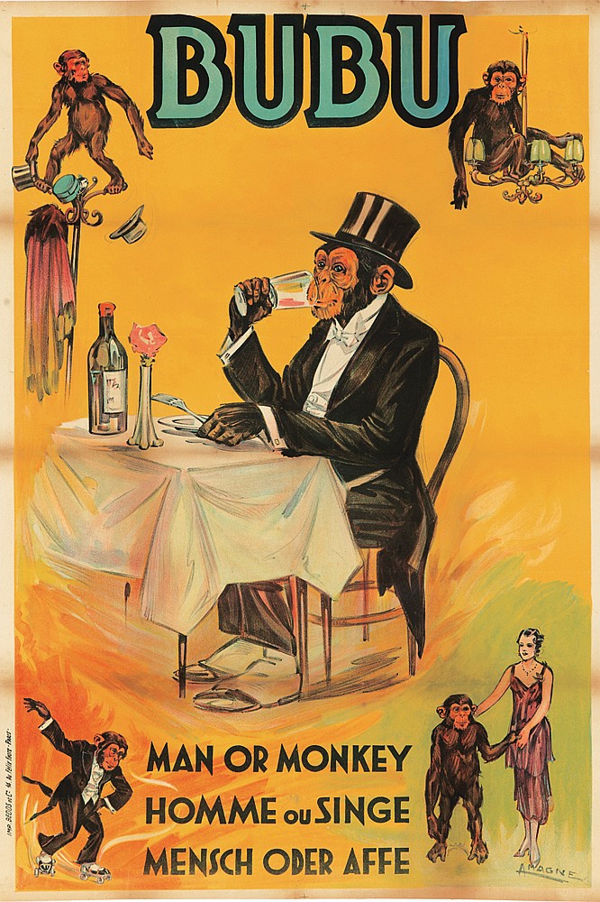 Bubu, Man Or Monkey, Homme Ou Singe, Mensch Oder Affe, A.Magne, Imp. Bedos. Pairs