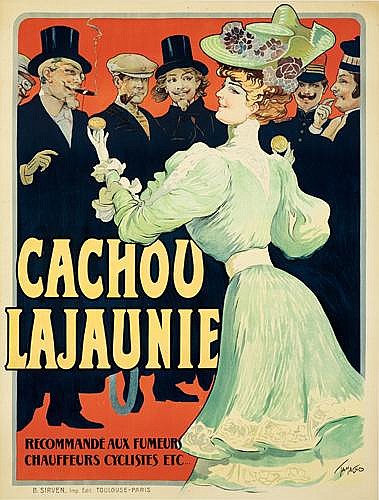 Cachou, Lajaunie, Recommande Aux Fumeurs, Chauffeurs Cycustes Etc