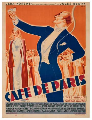 Vera Korene Jules Berry, Cafe De Paris, Yves Mirande,Georges Lacombe, Jacoues Baumer – Pierre Brasseur – Julien Caratte – Marcel Carpentier – Jean Coouelin, Arthur Devere – Maurice Escande Roger Gallard – Jacoues – Gretilat – Jamime Guise, floremce Marly – Robert Plzami Georges Prieur Cmarles Redgie Menry Roussell, Alexanoe Rigmault . Roamme Marcel Simom Marcel Vallee simome Berau
