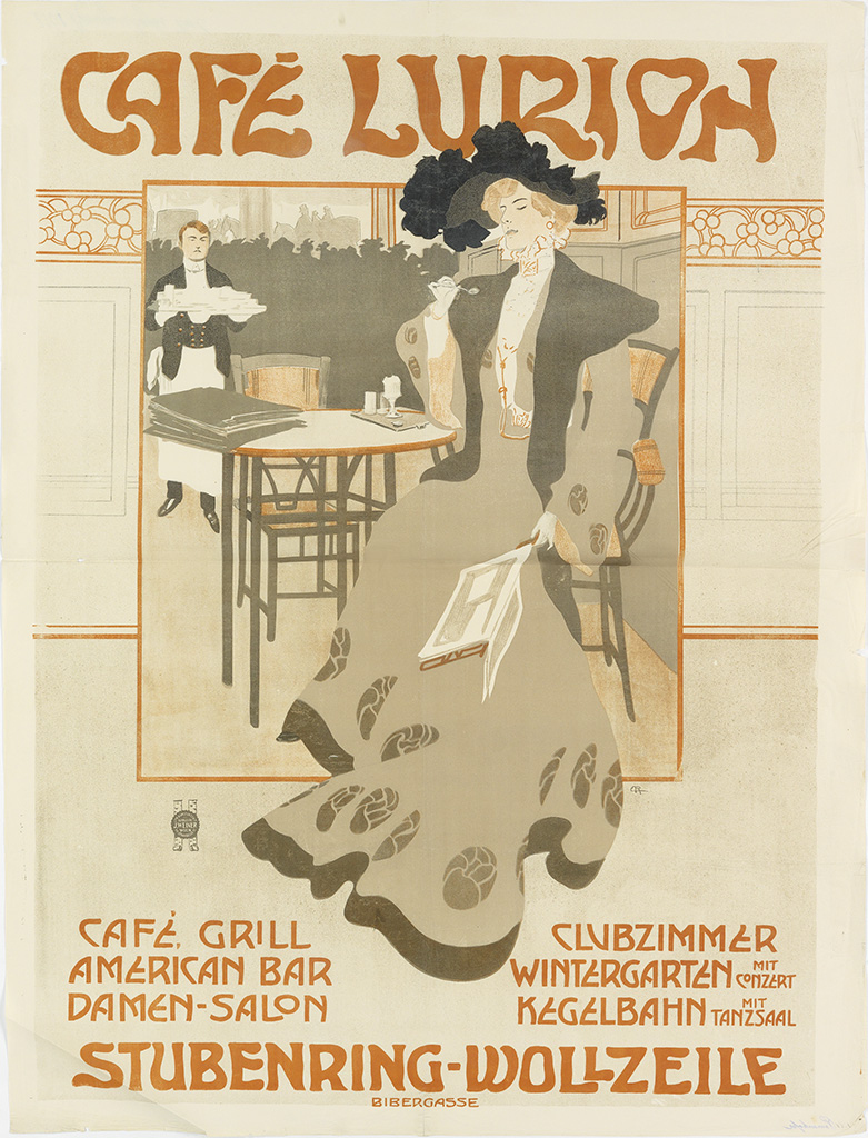 Cafe Lurion, Cafe Grill, American Bar, Damen-Salon Clvbzimmer, Wintergarten Mit Conzert, Kegelbahn Tanzsaal, Stubenring-Wollzeile, Bieergasse