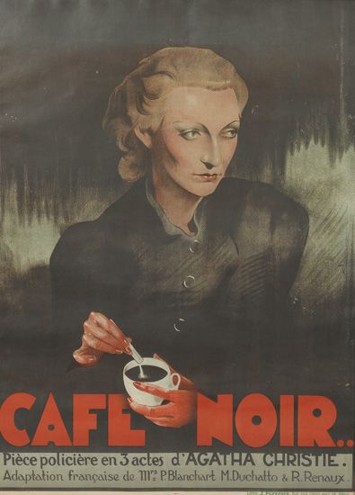 Cafe Noir, Piece Policiere D’agatha Christie, Adaption Francaise de III Pblanchart, M.Dvchatto & R.Renaux