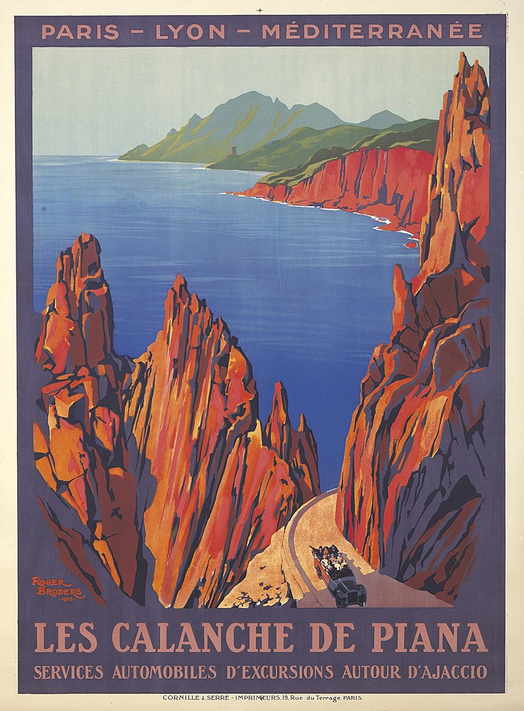 Paris   Lyon   Mediterranee, Les Calanche De Piana, Services Automobiles D’Excursions Autour D’Ajaccio