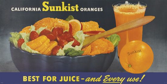 California Sunkist Oranges Best For Juice-And Every Use !