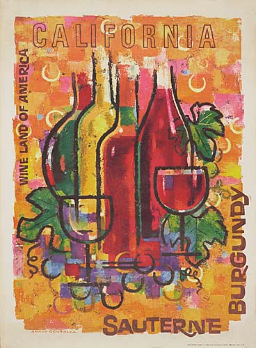 California, Wine Land Of American, Sauterne, Burgundy