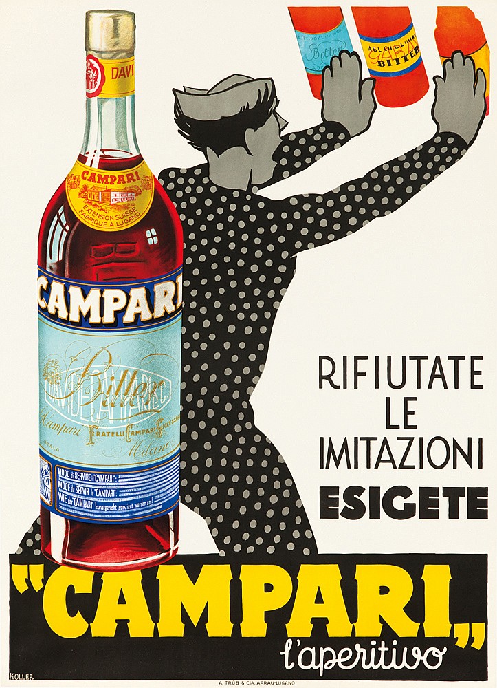 Campari, Exension Suisse, Fabrique A Lugand, Bitteb, Campar, Rifiutate, Le, Imitazioni, Esigete, Campari, laperitivo