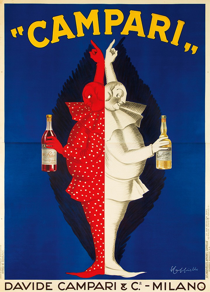 Campari, Davide Campari & Co. Milano, Les Nouvelles Affiches Cappiello, 32 Rue Beauson.Paris.