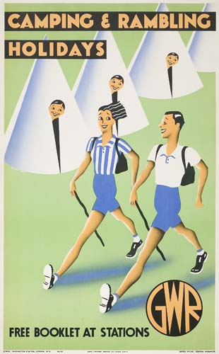 Camping & Rambling, Holidays, Free Booklet At Stations, Gwr