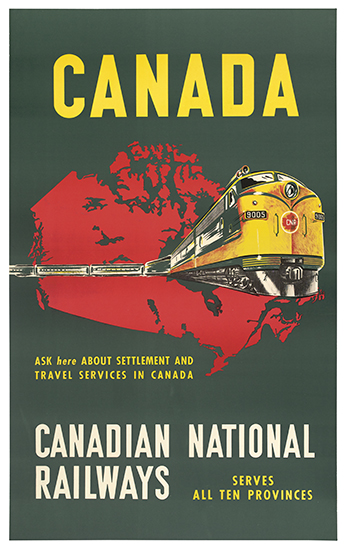 Canada Canadian National Railways Ask Here About Settlement And Travel Services In Canada  Serves All Ten Provinces