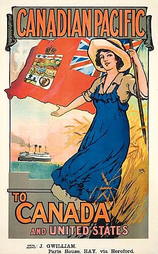 Canadianpacific, To, Canada, And United States, J. Gwilliam., Paris Housr.Hay.Via Hereford