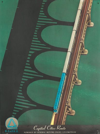 Capital Cities Route Powered By General Motors Diesel Locomotives R.E&P.R.R