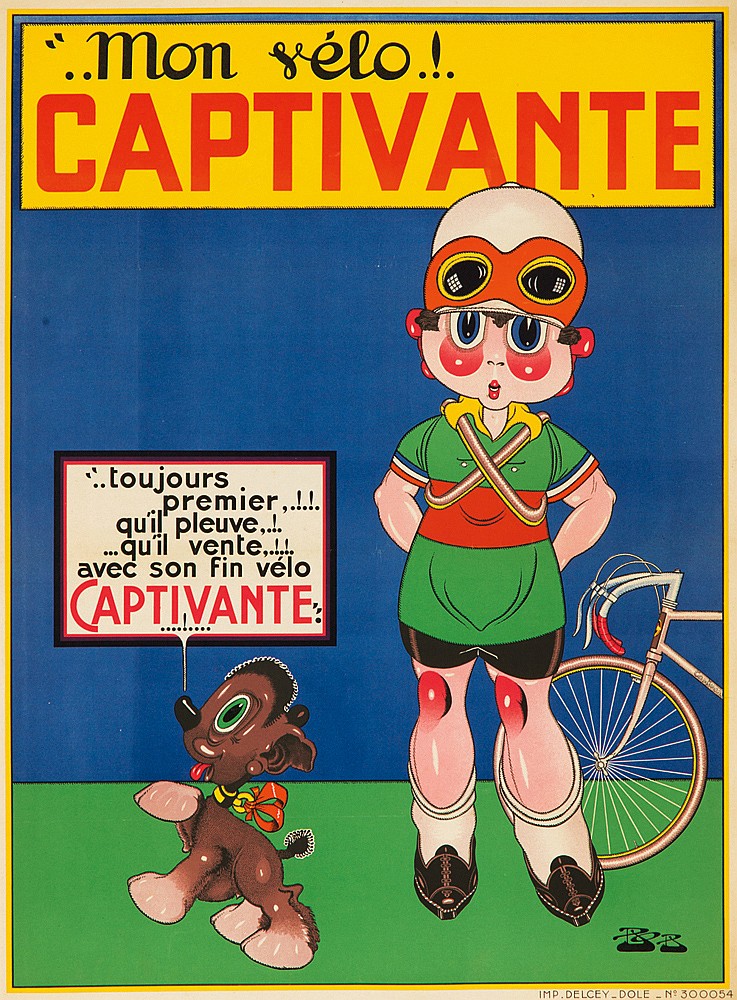 Mon Velo Captivante, Toujours, Premier, Quil pleuve, Quil vente, avec son fin velo, Captivante, IMP. Delcey_Dole_N 300054