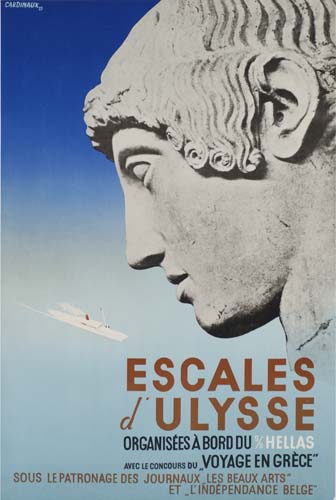 Escales, d Ulysse, Organisees A Bord Du % Hellas, Avtc Le Concours Du “Voyage En Grece”, Sous Lepatronage Des Journaux Les Beaux Arts”, Et _L’Independence Bekge”