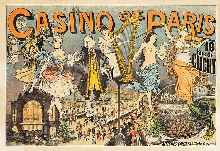 Casino de Paris, 16 Rue De Clichy, Affiches-Camis 58 R.S. Sabin.Paris.