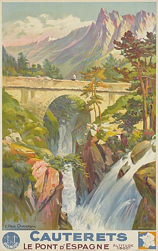 Cauterets, le Pont D’Espagne, Altituque, 1500m.