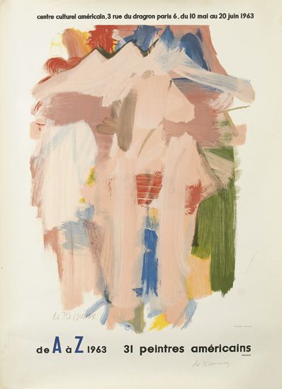 Centre Culturel Americain 3 rue Du Dropron Paris 6 Du 10 Mal au 20 Juin 1963, dea Az 1963 31 Peintres Americains