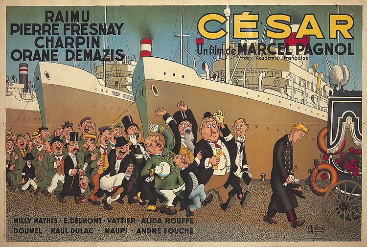 Cesar, Un Film De Marcel Pagnol, Raimu, Pierre Fresnay, Charpin, Orane Demazis, Milly Mathis E.Delmont Vattier Auda Rouffe, Doumel Paul Dulac Naupi Andre Foiche