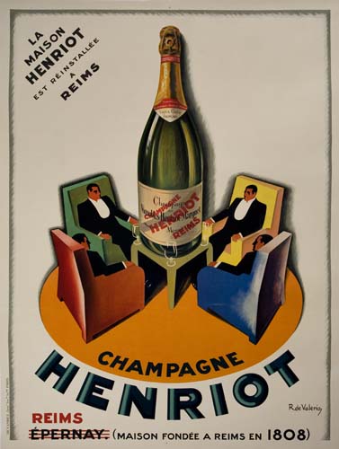 Champagne Henriot, Reims Epernay (Maison Fondee A Reims En 1808), La Maison Henriot, Est Reinstallee, A Reims.