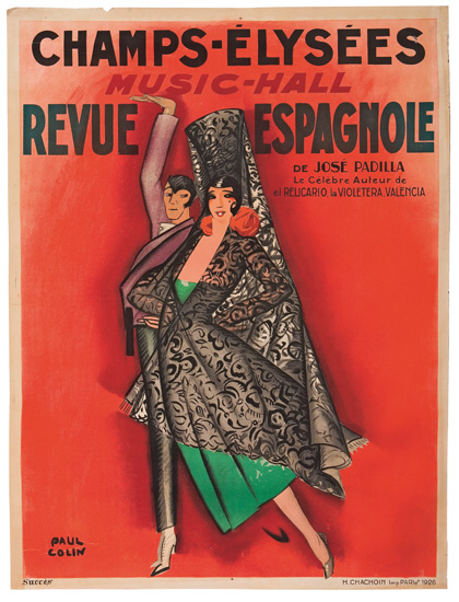 Champs Elysees Revue Espagnole Music-Hall De Jose Padilla Le Celebre Auteur De El Reucario La Violetera Valencia