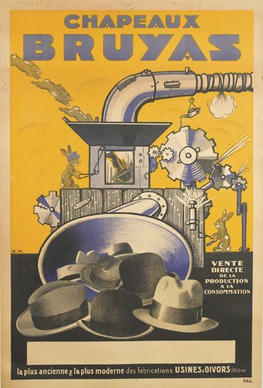 Chapeaux, Bruyas, Vente Directe De La Production A La Consommation, La Plus Ancienne La Plus Moderne Des Fabrications. Usines Givors, Rhdne Pal