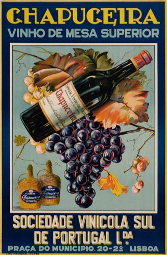 Chapuceira vinho de mesa superior, Sociedade vinicola sul de portugal l. da, Praca do municipio 20-2 lisboa