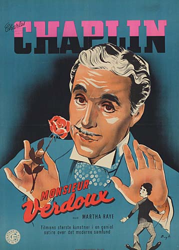 Charles, Chaplin, Monsieur, Verdoux, Martha Raye, Filmans Sterste Kunstnei I En Genial, Satire Over Det Moderne Samfund, Cf