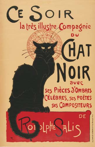Ce Soir La Tres Illustre Compagnic, Du, Chat, Nori, Avec, Ses Pieces D’ombres, Celebres Ses Poetes Ses Compositeurs, De Roiolphe Salis