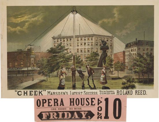 “Cheek” Marsden’s Latest Success With The Eccentric Comedian Roland Reed, Opera House One Nioht, No More, Frida, Nov 10