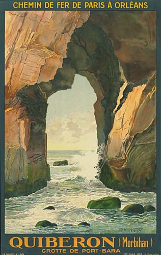 Chemin De Fer De Paris A Orleans, Quiberon ( Morbihan ), Grotte De Port Bara