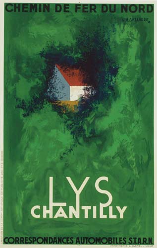 Chemin De Fer Du Nord, A. M. Cassandre, Lys, Chantilly, Correspondances Automobiles S.T.A.R.N.