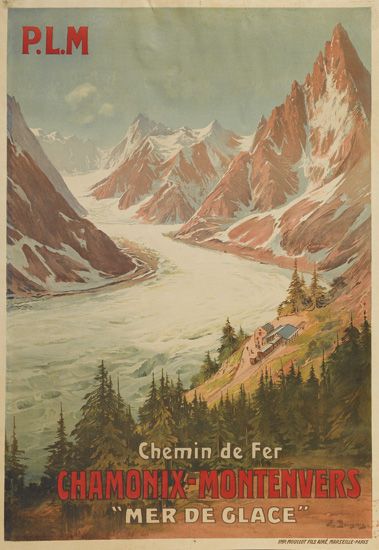P.L.M  Chemin de Fer, Chamonix – Montenvers, “Mer De Glace.