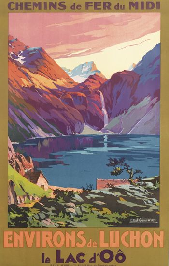 Chemins De Fer Du Midi, Environs De Luchon, le Lac d’Oo