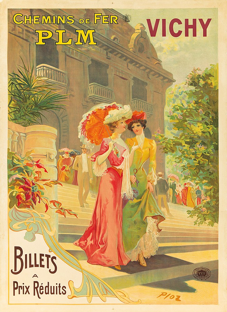 Chemins De Fer, PLM ,Vichy, Billets, a, prix reduits, p10z, v.v.v