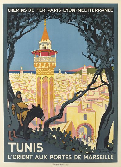 Chemins De Fer Paris-Lyon-Mediterranee Tunis L’Orient Aux Portes De Marseille,