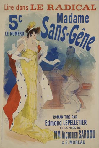 Lire dans Leradical, 5c, Le Numero, Madame, Sans, gane, Roman Tire Par, Edmand Lepelletier, De Lapiece De, Mm.Victoriev Sardou, & E. Moreau
