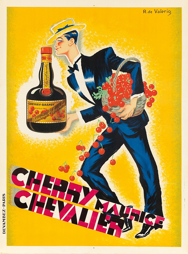 Cherry, Chevalier, R.de Valerio, Cherry-brandy,Cherry Maurich, Chevalier, Devambez Paris